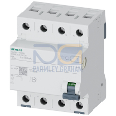 Residual current operated circuit breaker, 4-pole, Type B+, selective, In: 80 A, 300 mA, Un AC: 400 V