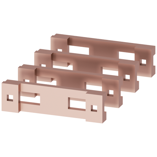 SIVACON S4 connecting lugs for main busbar, cross-section 20 x 10 mm L, N, PEN 1 set=4 units.