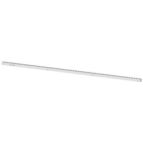 Pin busbar touch-safe, 16 mm2 4-phase, 1016 mm long can be cut, without end caps