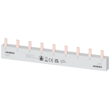 Pin busbar, 16 mm&sup2; connection: 3 x 3-phase safe to touch