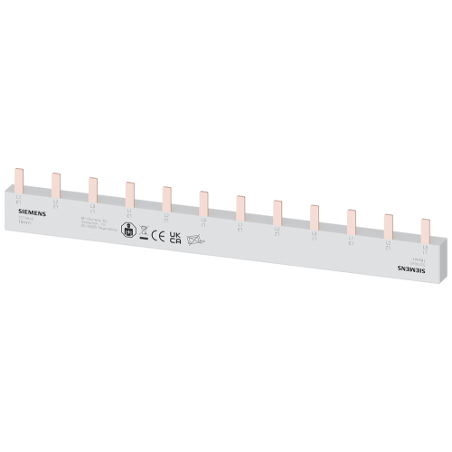 Pin busbar, 16 mm&sup2; connection: 4 x 3-phase safe to touch