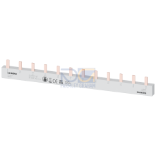 Pin busbar, 10 mm&sup2; connection: 4 x 3-phase safe to touch