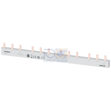 Pin busbar, 10 mm&sup2; connection: 4 x (3-phase+AS/FC) safe to touch