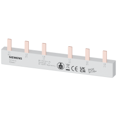 Pin busbar, 10 mm&sup2; connection: 2 x (3-phase+AS/FC) safe to touch