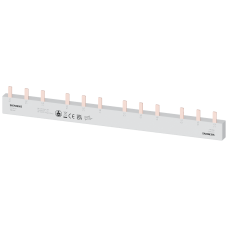 Pin busbar, 16 mm&sup2; connection: 4 x (3-phase+AS/FC) safe to touch