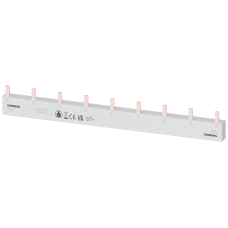 Pin busbar, 16 mm&sup2; connection: 3 x (3 x (1 x phase+AS/FC) safe to touch