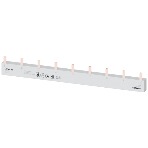 Pin busbar, 16 mm&sup2; connection: 3 x (3 x (1 x phase+AS/FC) safe to touch