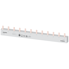 Pin busbar, 16 mm&sup2; connection: 3 x 4-phase safe to touch