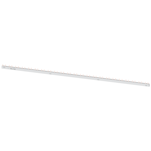 Pin busbar touch-safe, 16 mm2 2-phase+AUX, 1016 mm long can be cut, without end caps