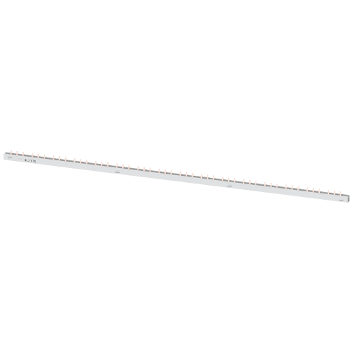 Pin busbar touch-safe, 16 mm2 3-phase+AUX, 1016 mm long can be cut, without end caps