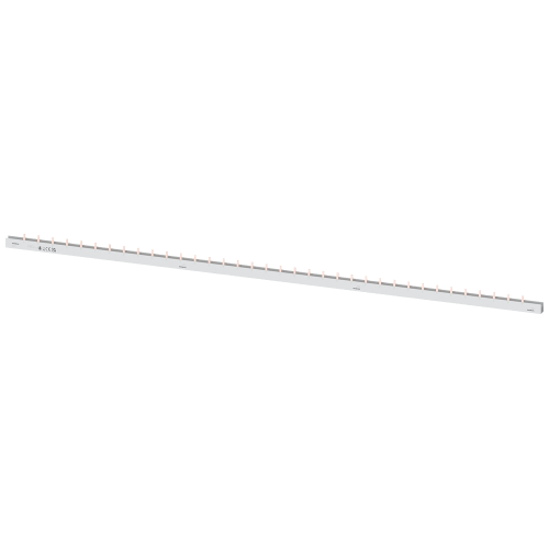 Pin busbar touch-safe, 16 mm2 3x 1-phase+AUX, 1016 mm long can be cut, without end caps