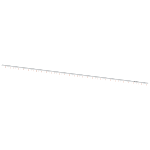 Pin busbar touch-safe, 10 mm2 1-phase, 1016 mm long can be cut, without end caps