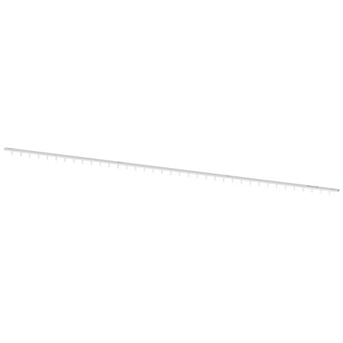 Pin busbar touch-safe, 10 mm2 1-phase+AUX 1016 mm long can be cut, without end caps