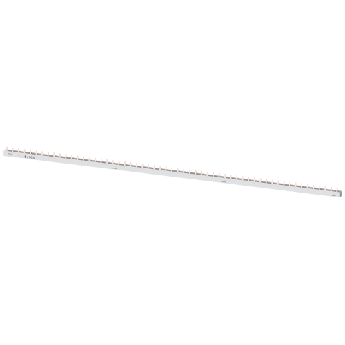 Pin busbar touch-safe, 10 mm2 3-phase, 1016 mm long can be cut, without end caps