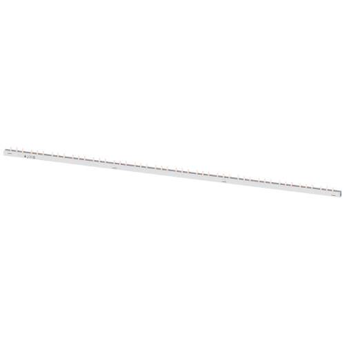Pin busbar touch-safe, 10 mm2 3-phase+AUX, 1016 mm long can be cut, without end caps