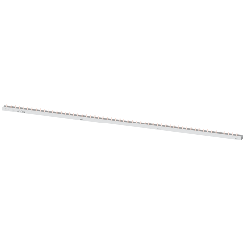 Pin busbar touch-safe, 10 mm2 4-phase, 1016 mm long can be cut, without end caps