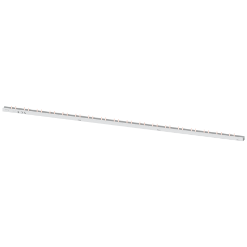 Pin busbar, 4-phase 10 mm2, 52 MW, insulation, gray, can be cut for AFDD