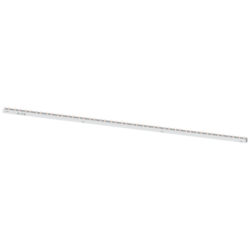 Pin busbar, 4-phase 10 mm2, 1020mm, gray insulation can be cut for CB 2P+AUX