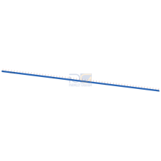 Pin busbar, 1-phase 10 mm2, 56 pins, Insulation blue can be cut, without end caps