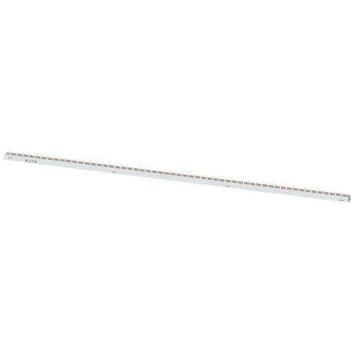 Pin busbar, 16 mm2 56 MW, 4-phase, can be cut for LS 2P and RCBO 1P+N touch-safe without end caps