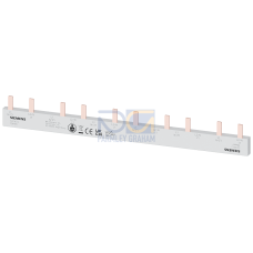 Pin busbar, 10 mm&sup2; connection: 5 x (2-phase+AS/FC) safe to touch
