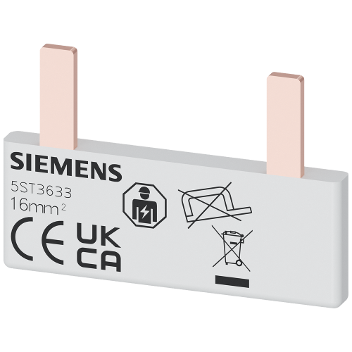 Pin busbar, 16 mm&sup2; connection: 2 x (1-phase+AS/FC) safe to touch