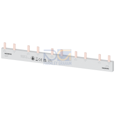 Pin busbar, 16 mm&sup2; connection: 5 x (2-phase+AS/FC) safe to touch