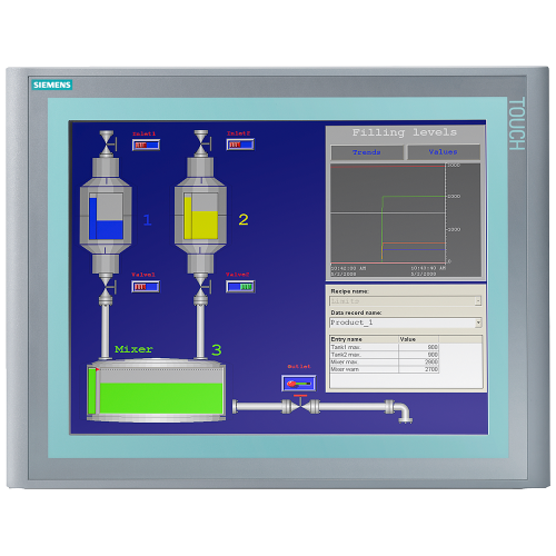 SIPLUS HMI TP1500 Basic Color PN for medial exposure with conformal coating based on 6AV6647-0AG11-3