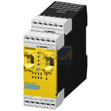SIRIUS, central unit 3RK3 Basic for modular Safety system 3RK3 4/8 F-DI,1F-RO,1 F-DO,24 V DC paramet