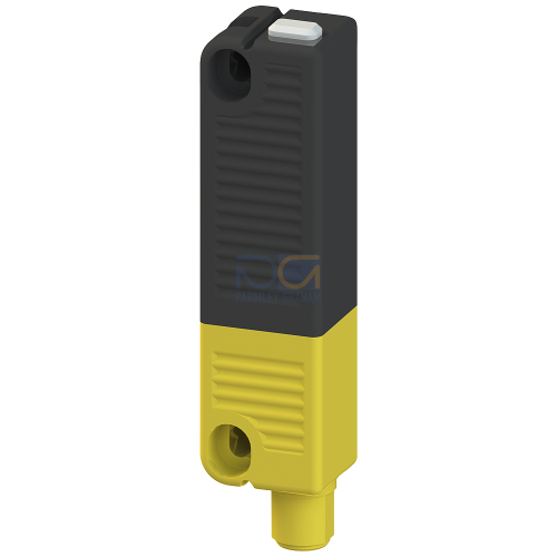 Non-Contact RFID safety switches, 25mm x 91mm, Individually coded (re programmable) with 18N Magnetic Latching, M12 8-pin connector, IP69K