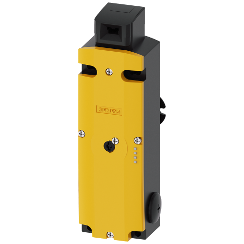 Safety position switch with tumbler Locking force 2600 N 5 directions of approaches Spring-locked Em