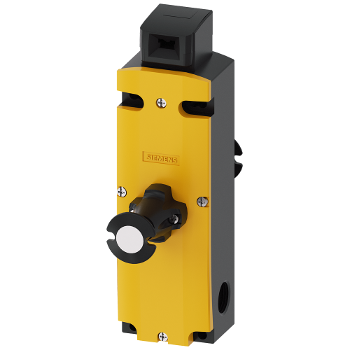 Safety position switch with tumbler Locking force 1300 N 5 directions of approaches Spring-locked Em