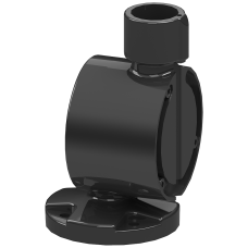 Plastic foot, adjustable 7.5deg for mounting on pipe (for use with 8WD4408-0AA)