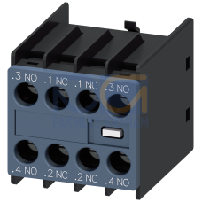 Auxiliary switch 2 NO+2 NC current paths: 1 NO, 1 NC, 1 NO for contactor relays/motor contactors S00/S0