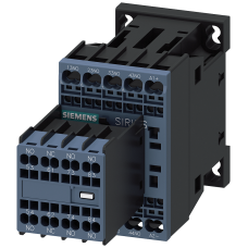 Contactor relay, 7 NO + 1 NC, 24 V DC, with integrated diode Size. S00, spring-type terminal, Removable auxiliary switch