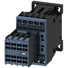 power contactor, AC-3 12 A, 5.5kW / 400 V 2 NO + 2 NC, 230 V AC 50 / 60 Hz, 3-pole Size S00, Spring-type terminal Removable auxiliary switch