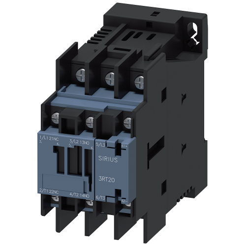 Contactor, AC-3e, 7.5 kW/400 V, 72 V DC, 0.7-1.25*Us, 1 NO + 1 NC, 3-pole