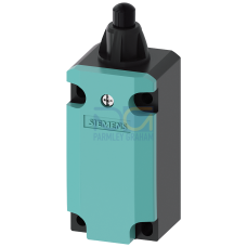 SIRIUS position switch plastic enclosure 40mm, to EN50041 device connection 1x (M20x1.5) 1NO/1NC snap-action contacts rounded plunger of plastic