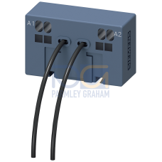 Coil connection module for motor contactors, Size S0, connection from top Spring-type terminal