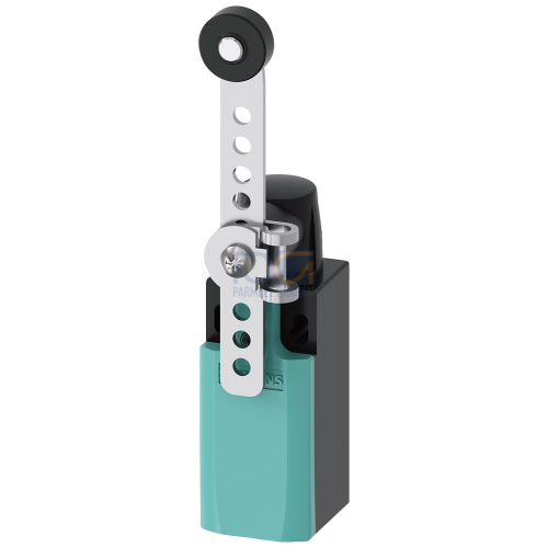 Plastic twist lever, with 19mm plastic roller, adjustable length - 1NO+1NC snap-action contact, 10A (AC15)