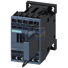 Contactor relay for railway, 3 NO, 110 V DC, 0.7 ... 1.25* US, with integrated varistor, 3-pole, integrated, Size S00, Spring-type terminal