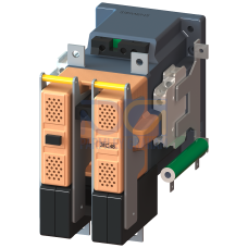 Contactor size 4, 2-pole DC-3 and 5, 75 A at 750 V Auxiliary contacts 21 (2NO + 1NC) Operating range 0.7 to 1.25 x US Varistor and series resistor ...