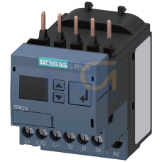 Current monitoring relay for IO-Link, can be mounted to Contactor 3RT2, Size S00 Apparant/active current monitoring 1.6-16 A, 20-400 Hz, 3-phase Supply voltage 24 V DC 1 change-over contact Monitoring