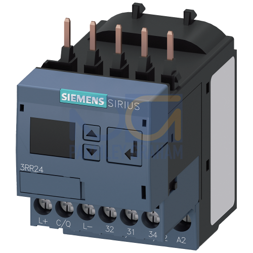 Current monitoring relay for IO-Link, can be mounted to Contactor 3RT2, Size S00 Apparant/active current monitoring 1.6-16 A, 20-400 Hz, 3-phase Supply voltage 24 V DC 1 change-over contact Monitoring