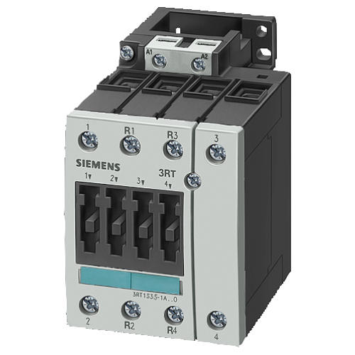 Power contactor, AC-3 40 A, 18.5kW / 400 V 240 V AC, 60 Hz 4-pole, 2 NO + 2 NC Size S2, Screw termi