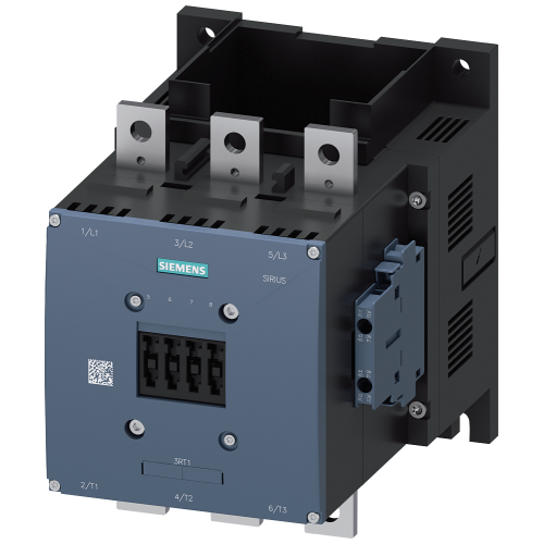Power contactor, AC-3 500 A, 250kW / 400 V without coil Auxiliary contacts 2 NO + 2 NC 3-pole, size