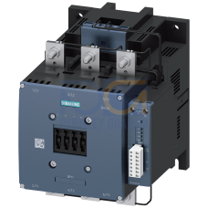 Contactor, AC-3, 500 A/250 kW/400 V, 3-pole, 200-277 V AC/DC, PLC-IN optional, 1 NO+1 NC, connection bar/screw terminal