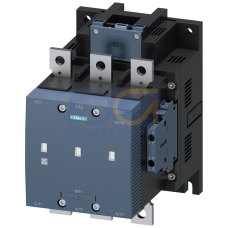 Vacuum contactor, AC-3e, 225 A/110 kW/400 V, 3-pole, 21-27.3 V AC/DC, PLC-IN optional, 2 NO+2 NC, connection bar/screw terminal