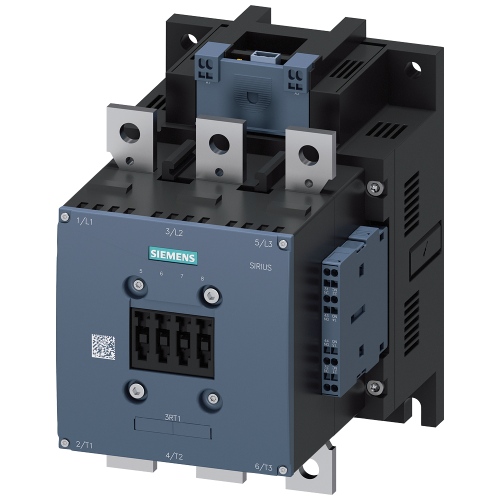 Contactor, AC-3, 265 A/132 kW/400 V, 3-pole, 200-277 V AC/DC, PLC-IN optional, 2 NO+2 NC, connection bar/spring-type terminal