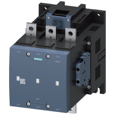 Vacuum contactor, AC-3, 500 A/250 kW/400 V, 3-pole, 380-420 V AC/DC, 2 NO+2 NC, connection bar/screw terminal